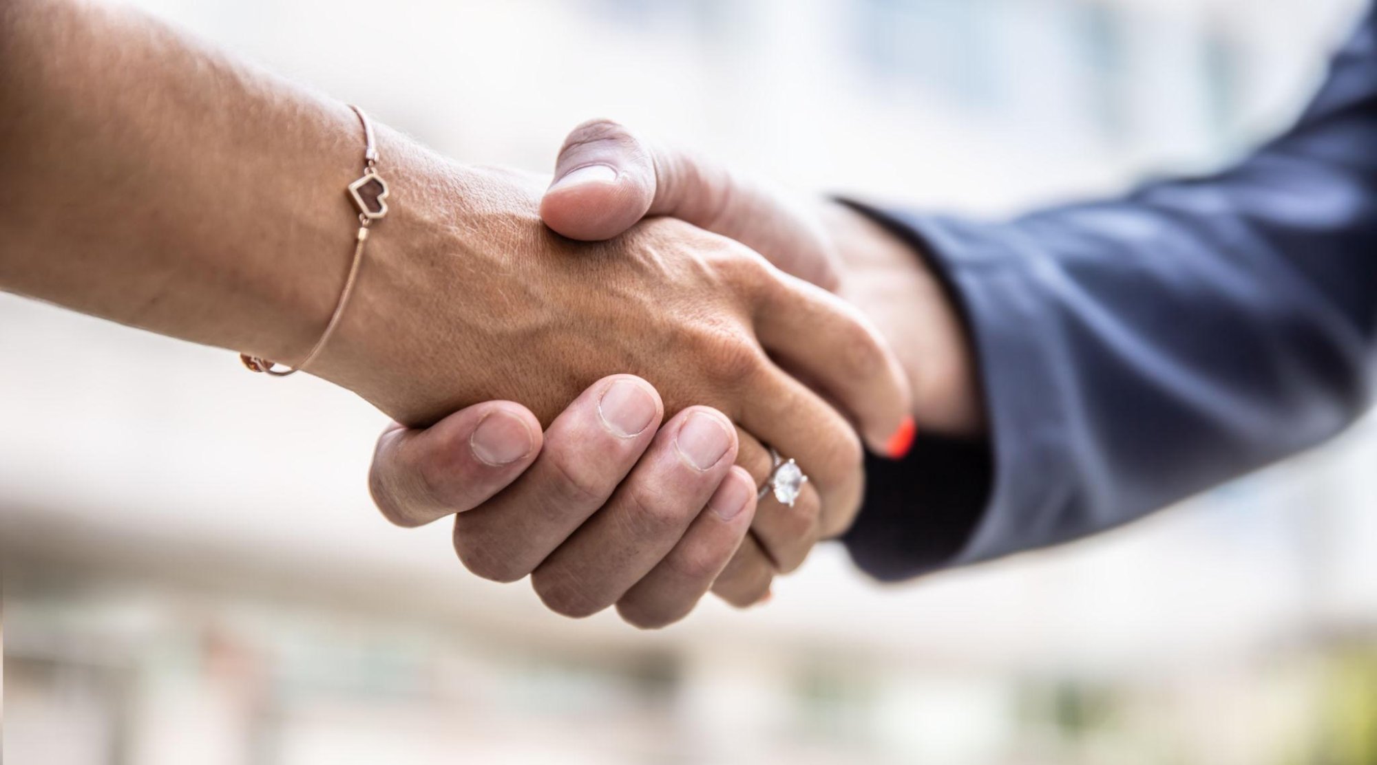 Business handshake partnership